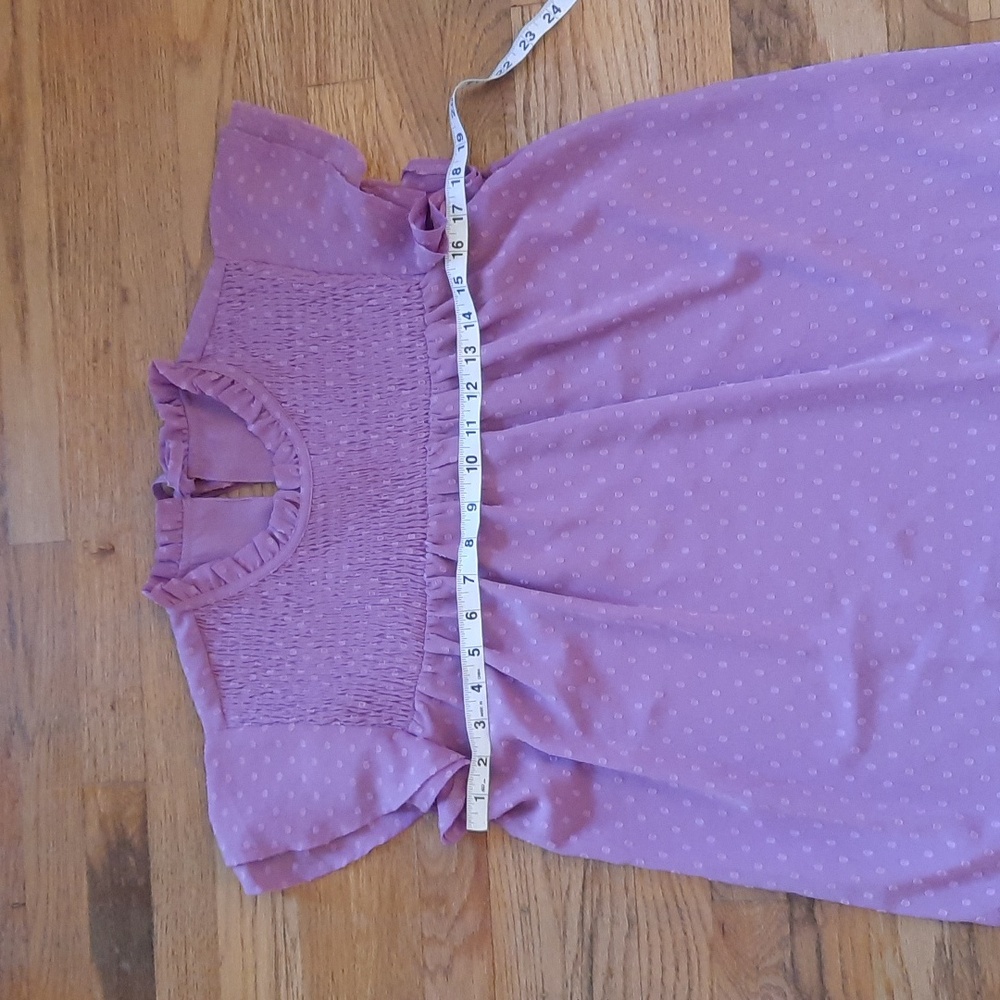 Purple Ruffled Blouse - Picture 2 of 3